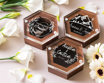 Personalized Wooden Wedding Ring Box