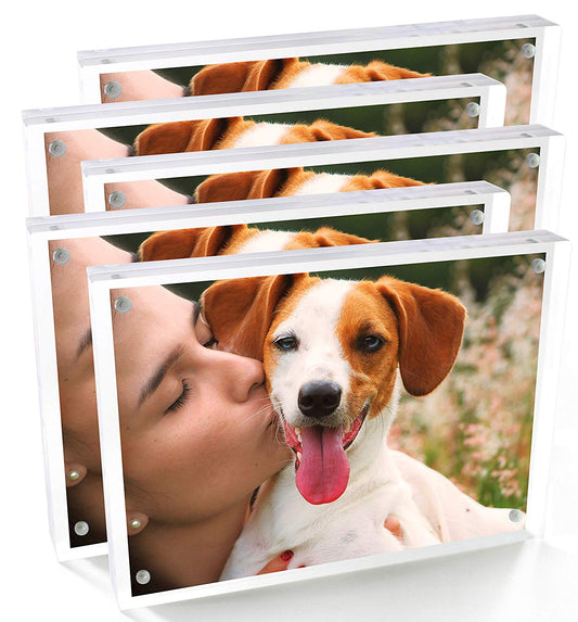 Beartrio 5x7” Acrylic Picture Frame - Multi-Pack