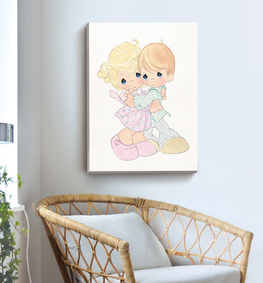 Precious Moments First Dance Canvas Art