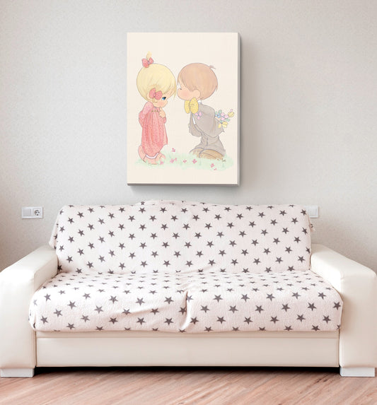 Precious Moments First Date Canvas Art