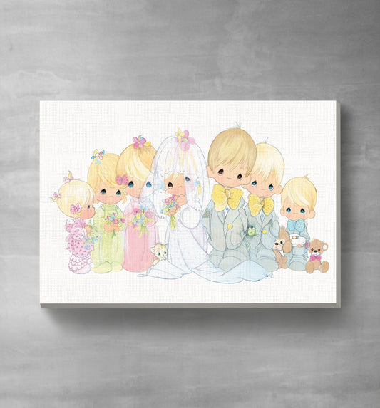 Precious Moment Happily EVER AFTER Canvas Art