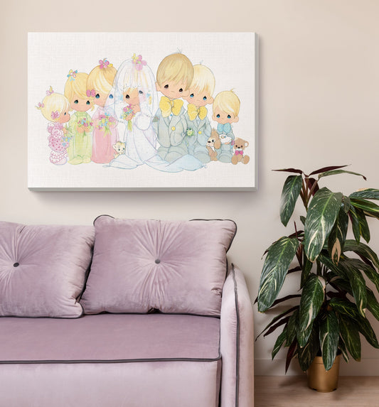 Precious Moment Happily EVER AFTER Canvas Art