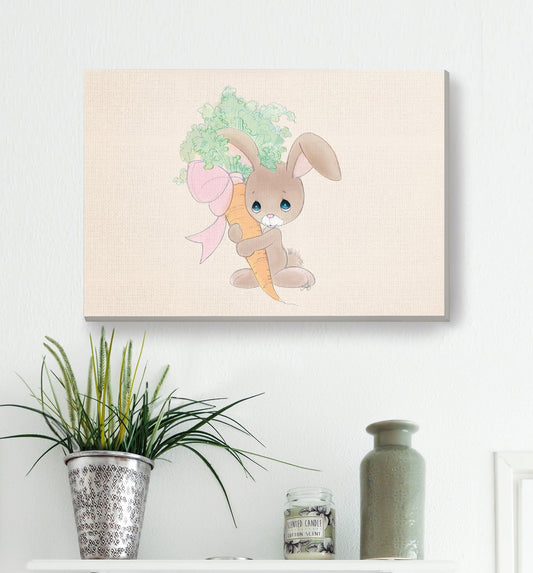 Precious Moments Bunny Canvas Art