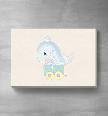 Precious Moments Whale Canvas Art