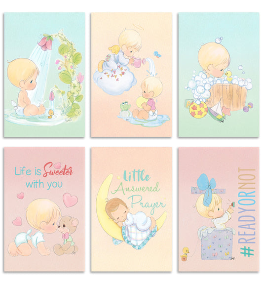 Precious Moments Baby Shower Cards Set - 20 Pack Assortment