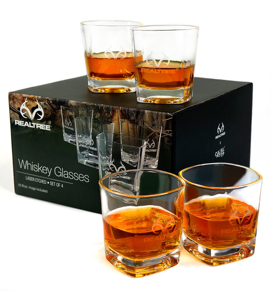 Realtree Whiskey Glass Set of 4